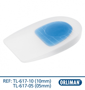 CALCANHEIRA EM SILICONE PLANA PARA ESPORÃO DESCARGA CENTRAL