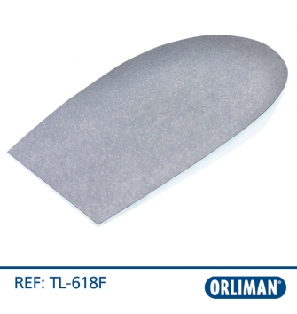 CALCANHEIRA EM SILICONE FORRADA DUAS DENSIDADES PARA ESPORÃO DESCARGA CENTRAL