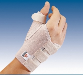 Pulso Elástico Curto Aberto Com Tala de Polegar Amovível 13cm