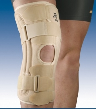 Joelheira em Lycra Rótula Aberta e Abertura em toda a Longitude com Barras Flexíveis Laterais 35cm