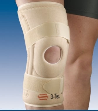 Joelheira em Lycra Rótula aberta e Barras Flexíveis Laterais 35cm