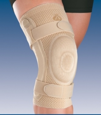 Joelheira Elástica com Rótula Fechada Rodete em Silicone Articulação Policêntrica 34cm