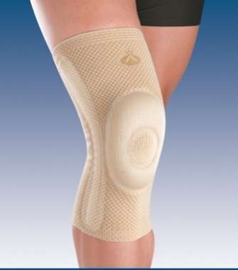 Joelheira Elástica com Rótula Fechada Rodete em Silicone e Barras Laterais 34cm